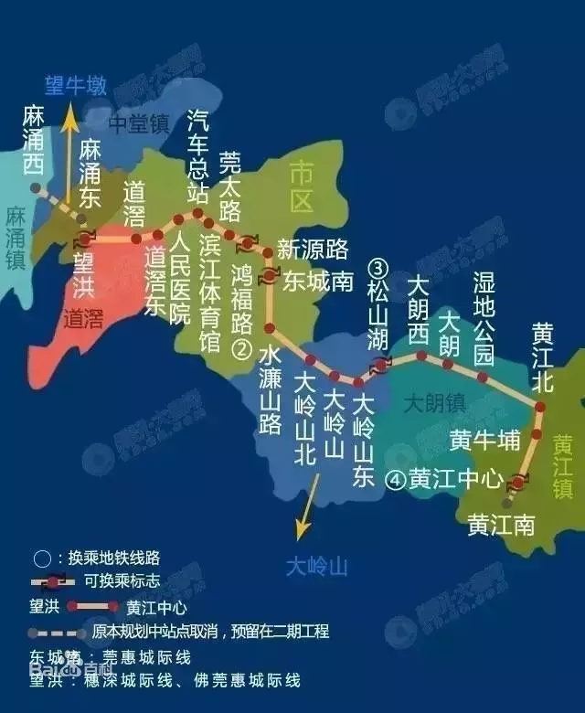 东莞地铁二号线路图图片