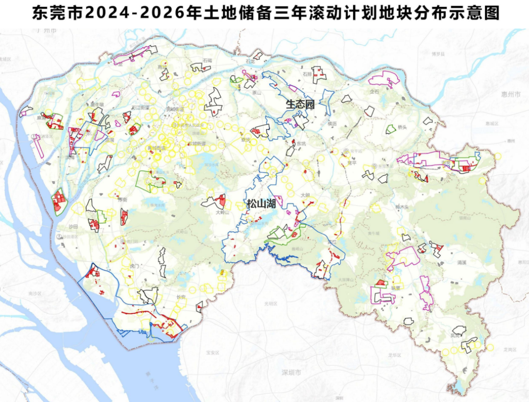 松山湖片区地图图片